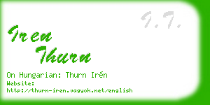 iren thurn business card